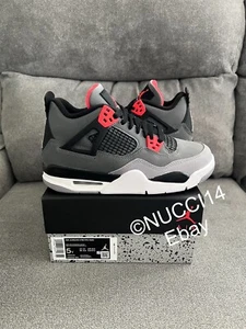 Nike Air Jordan 4 Retro Infrared GS Size 5Y Receipt 408452-061 - Picture 1 of 6