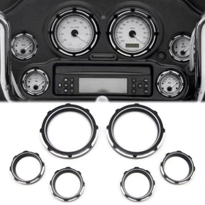 Bisel medidor de ráfaga tablero de instrumentos para Harley Electra Glide FLHT 96-13 negro - Imagen 1 de 7