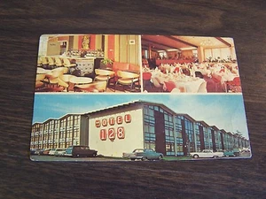 VINTAGE - THE MOTEL 128 - DEDHAM MASSACHUETTES   - POST CARD  - Picture 1 of 1