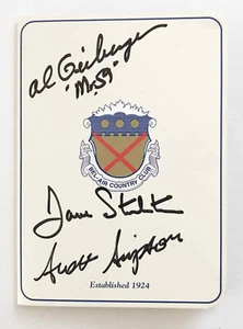 1998--SC ALL AMERICAN GOLFERS(GEIBERGER-STOCKTON-SIMPSON)--SIGNED SCORECARD--NMT - Picture 1 of 1