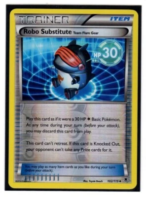 Robo Substitute 102/119 XY-Phantom Forces (Reverse Holo) Pokemon Card - NM - Image 1 of 2