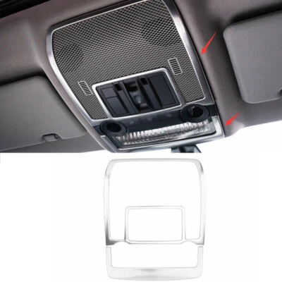 For BMW X5 X6 E71 2009-2013 Silver Steel Inner Front Reading Light Cover Trim 1* - Image 1 of 4