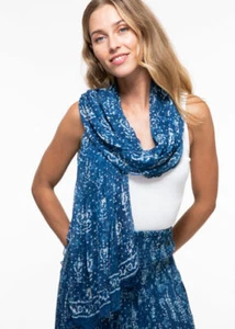 Bufanda de gasa viscosa Conscious Apparel/Nila Rubia - índigo - Imagen 1 de 3