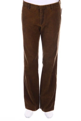 Dsquared ² Pantalones Terciopelo 48 Oliva Marrón - Imagen 1 de 4