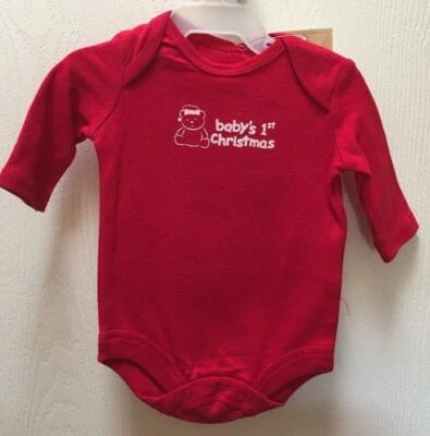 BodySuit Unisex Bebé Niño Niña 1 pieza Oso de Peluche Rojo Nuevo con Etiquetas Foto 1 de 3