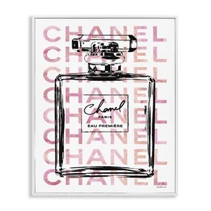 Stupell Industries Glam Pink Fashion Book Champagne Hells and Flowers, Design... - Picture 1 of 10