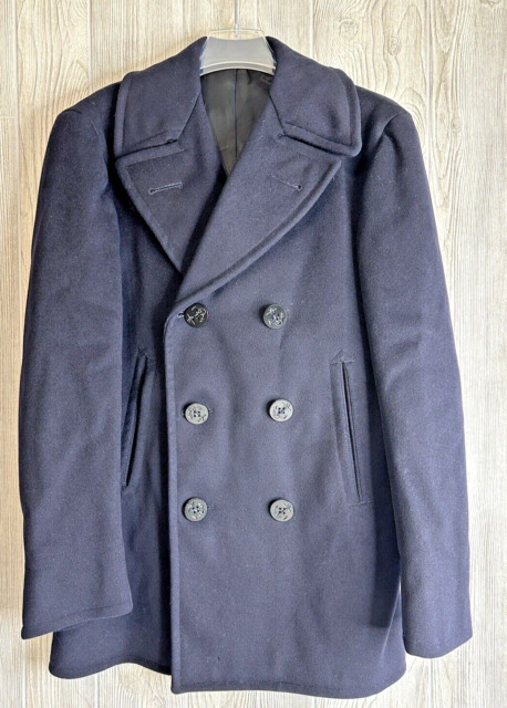 Blue 1960s 100% Wool Vintage Outerwear Coats & Jackets for Men for 