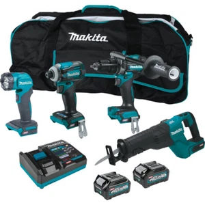Makita GT401M1D1 40V max XGT 1-1/4" Recip Saw 4-Tool Combo Kit (2.5 Ah/4 Ah) New - Picture 1 of 14