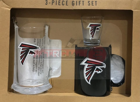 Atlanta Falcons Memory Company NFL 3pc Drinkware Gift Set FREE SHIP!! Cover