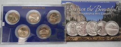 2010 American the Beautiful Philadelphia Mint Edition Quarter Proof Set - Image 1 of 4