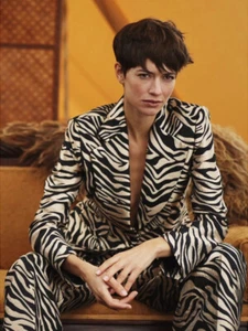 Banana Republic 0 Eclat Brocade Blazer Sz 0 Multi Zebra Jacket #505322 NEW - Picture 1 of 7