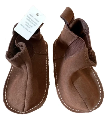 Zapato Mocasín Baby Gap Infantil Cuero Marrón Gamuza Talla 6 - 12 Meses Foto 1 de 3