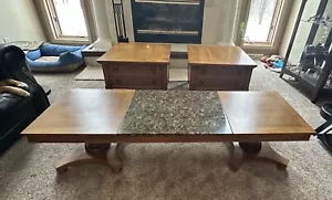 Vintage American of Martinsville Walnut Coffee Table & End Tables - Picture 1 of 15
