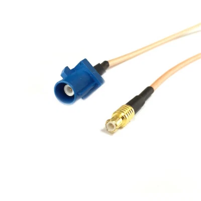 GPS extension cable Fakra C male to MCX male straight pigtail RG316 15cm NEW - Image 1 of 3