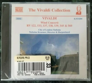 Vivaldi - Wind Concertos - Nicholas Kraemer, City of London Sinfonia NEW SEALED - Foto 1 di 2