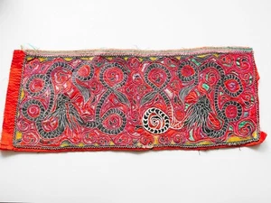 Antique Chinese Tribe Miao Hmong Hand Embroidered Panel Textile / EP832 - Picture 1 of 9