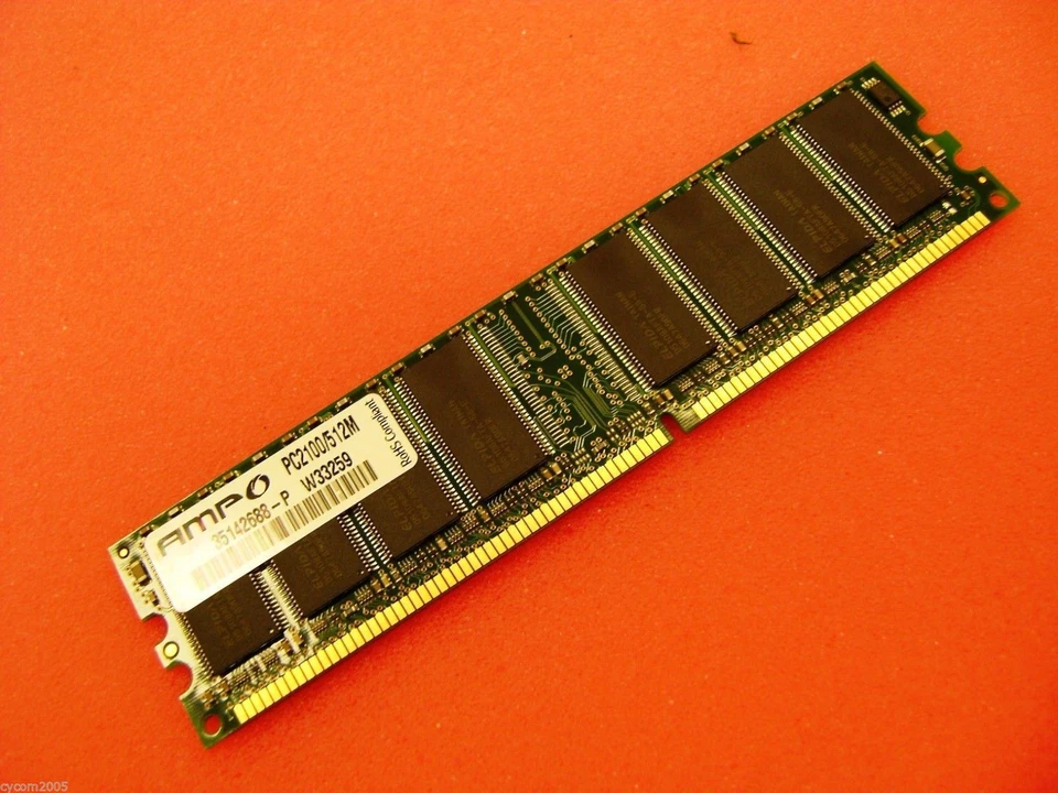 Elpida Ampo 512MB PC2100 DDR-266MHz non-ECC Unbuffered CL2.5 184-Pin DIMM Memory - Image 1 of 4
