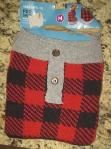 Suéter VIBRANT LIFE Mascota Talla M Rojo y Negro Estampado Búfalo ÚLTIMA OPORTUNIDAD - Imagen 1 de 2
