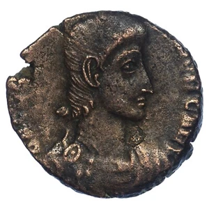 Monnaie romaine CONSTANCE GALLE Maiorina réduite 351-355 cuivre - Imagen 1 de 2
