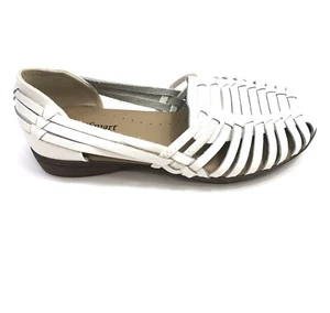 Footsmart Tejida Tampa Damen-Slipper Leder weiß Größe 8 Weite ($) - Bild 1 von 6