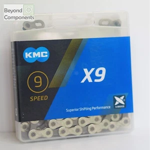 KMC X9 9 Speed Chain MTB Road Bike Chain 116 links Retail Box - Picture 1 of 1