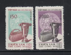 NORTH VIETNAM Basket, Lace & Cup (Hanoi Craft Fair) MNH set - Picture 1 of 1