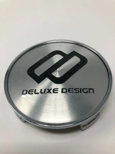 DELUXE DESIGN BRUSHED ALUMINUM WHEEL CENTER CAP PART #200R/69.5 - Picture 1 of 3