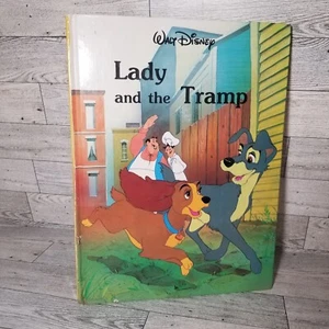 Walt Disney Classics Lady And The Tramp Hardcover Book Vintage 1986 Gallery Book - Picture 1 of 7