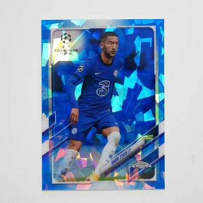 2020-21 Topps Chrome Sapphire UEFA Champions League #84 Hakim Ziyech - Image 1 of 2