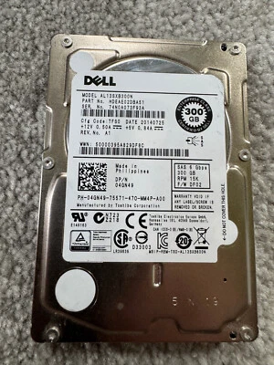 "Disco duro Dell 04GN49 Toshiba Enterprise 300 GB 15 k RPM SAS 6 Gbps 2,5""" Foto 1 de 2