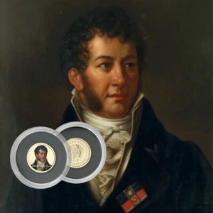 Belarus 10 rubles 2011 Michal Kleofas Ogiński Proof Gold Coin, Color, 1 gram - Picture 1 of 7