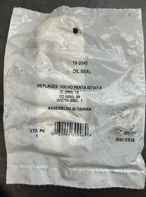 Sello de aceite B8 Sierra Marine 18-2045 reemplaza Volvo Penta 827247-8 nuevo de stock Foto 1 de 2
