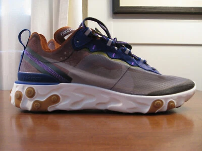 NIKE REACT ELEMENT 87 “DUSTY PEACH” / ATMOSPHERE GRAY SIZE 8 MEN - Image 1 of 4