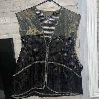 Quail Unlimited Vest Black Mesh Camouflage Hunting Men's Size M - Image 1 of 4