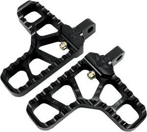 Joker Machine Adjustable Serrated Heel Footpegs Black Anodized 08-62-1B - Picture 1 of 1