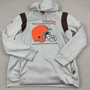 Cleveland Browns Hoodie Mens XL NFL Football Dri Fit On Field Pullover Nike - Picture 1 of 10