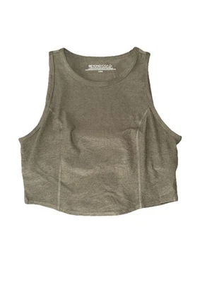 Camiseta sin mangas recortada Beyond Yoga Spacedye Motive, gris jaspeado salvia, talla X-grande Foto 1 de 4