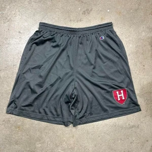 Champion Harvard University Shorts Mesh Grau Herren Größe 2XL Schwarz College Taschen - Bild 1 von 7