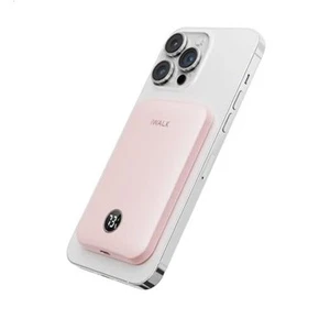 Magnetic Portable Charger,5000mAh 18W Wireless Slim Power Bank Battery Pink - Picture 1 of 7