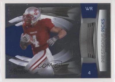 2009 Playoff Prestige Prestigious Picks Blue /1000 Brandon Gibson #6 Rookie RC - Image 1 of 2