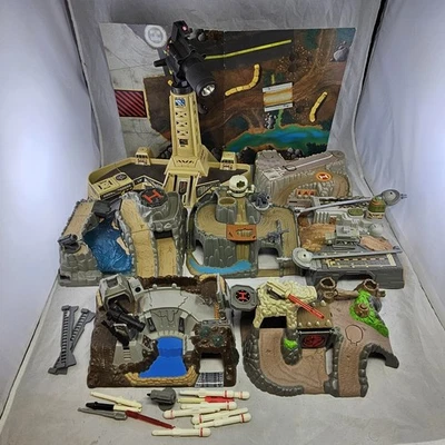 Vintage 90s Micro Machines Lot Galoob Military Vehicles Battle Zones and Toolbox - Image 1 of 4