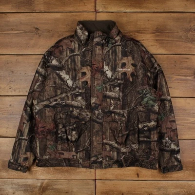 Field & Stream Real Tree Windbreaker Jacket XL Mens Green Camouflage Outdoor - Image 1 of 4