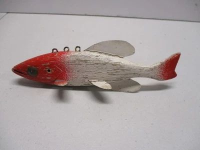 OLD RARE~RAYMOND STOTZ~ FISH SPEARING DECOY~ICE FISHING LURE - Image 1 of 4