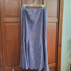 Venezia Jeans Vintage Art To Wear Cottage Purple Maxi Skirt | Sz 14/16 - Picture 1 of 7
