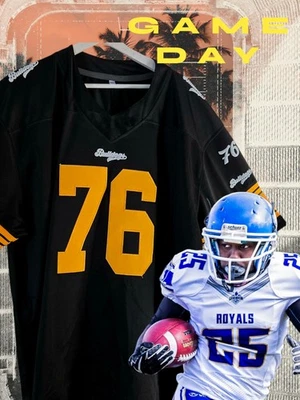 BUTZKE76SPORTS American Football Trikot Bulldogs Schwarz Gelb Größe XXL