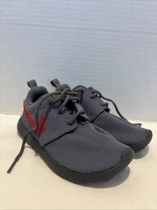 Nike Flyknit Roshe One (GS) dunkelgrau/rot Swoosh, 749427-035 Kinder 11C   - Bild 1 von 9