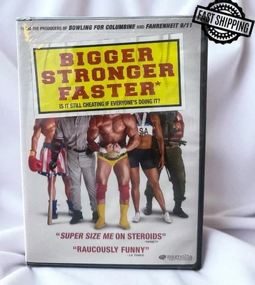 BRAND NEW Bigger Stronger Faster DVD 2008 Documentary Bodybuilding FAST SHIPPING - Image 1 of 2