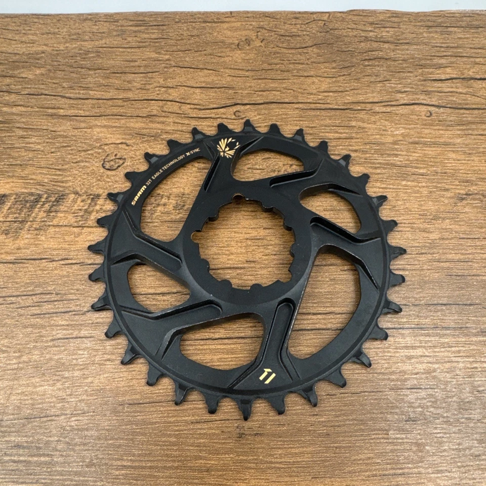 SRAM Eagle Gold 32T 6MM Offset X-Sync2 MTB Chainring 12 Speed NEW/NOS - Image 1 of 4
