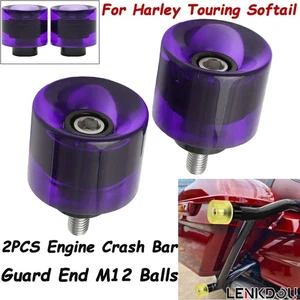 Protector de extremo de bola de barra de choque de motor M12 para Harley Softail Touring Sportster - Imagen 1 de 12