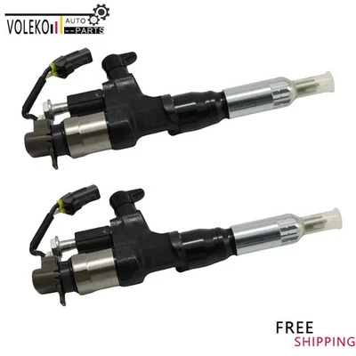 2x High-Quality Diesel Injector For Hino 145 155 185 195 300 500 L4 DIESEL Turbo Foto 1 de 4